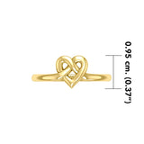 Celtic Heart Solid Gold Ring GRI2390