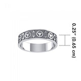 Triangle Silver Band Ring JR163 - Jewelry