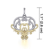 Tree of Life Silver with 18K Gold Accent Pendant MPD1096