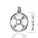 Protection and Growth Silver and Gold Accent Pendant MPD1241