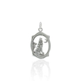 Howling Wolf Silver Charm TC429
