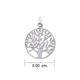 Modern Tree of Life Sterling Silver Charm TCM462