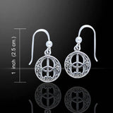 Chalice Well Venerable Manifestation ~ Sterling Silver Dangle Earrings TE2893