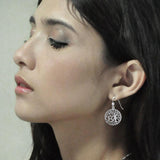 Mickie Mueller Tree of Life Pentacle Sterling Silver Earrings TER1106