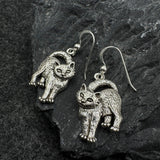 Cat Familiar Sterling Silver Earrings TER361