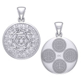 Seal of Solomon with Zodiac Symbol Silver Pendant TMD294-CUSTOM