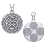 Seal of Solomon with Zodiac Symbol Silver Pendant TMD294-CUSTOM