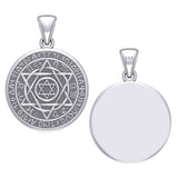 Seal of Solomon with Zodiac Symbol Silver Pendant TMD294-CUSTOM