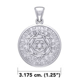 Seal of Solomon with Zodiac Symbol Silver Pendant TMD294-CUSTOM