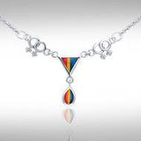 Two Women Triangles LGBTQ Necklace TNC043 - Jewelry