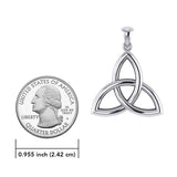 Celtic Triquetra Knot Silver Pendant TP085