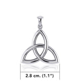 Celtic Triquetra Knot Silver Pendant TP085