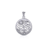 Pagan & Wicca Tree of Life ~ Sterling Silver Jewelry Pendant TP3109