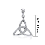 Celtic Triquetra Sterling Silver Pendant TP479