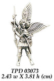 Archangel Michael Sterling Silver Pendant TPD3073