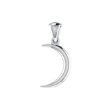 Crescent Moon Sterling Silver Pendant TPD1683