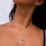 Ankh Sterling Silver Pendant With Gemstone TPD1718