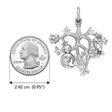 Cimaruta Witch Sterling Silver Jewelry Charm Pendant