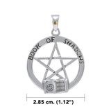 The Pentacle with Book of Shadows Silver Pendant TPD4547