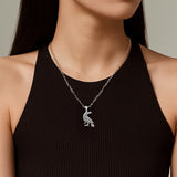 Small Raven Silver Pendant TPD5413