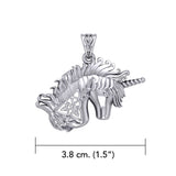 Celtic Unicorn Silver Pendant TPD5663