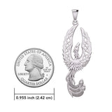 Mythical Celtic Phoenix Silver Pendant TPD5724