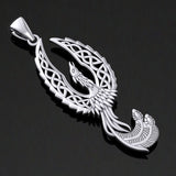 Mythical Celtic Phoenix Silver Pendant TPD5724