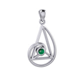 Peter Stone Golden Ratio Silver Pendant with Gemstone TPD6178