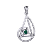 Peter Stone Golden Ratio Silver Pendant with Gemstone TPD6178