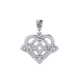 Celtic Eternal Love Bythol Sterling Silver Pendant – Timeless Symbol of Love and Devotion by Peter Stone Jewelry TPD6214