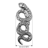 Celtic Snake Sterling Silver Pendant – A Symbol of Transformation and Wisdom TPD6395