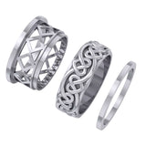 Celtic Heart Silver Spinner Ring TRI2454