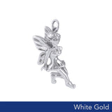 Enchanted Fairy Solid White Gold Charm WCM637