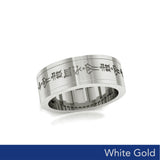 Steve Miller Dumuzid, Dumuzi or Tammuz God White Gold Spinner Ring WRI2482