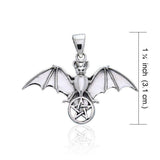 Bat and Star Silver Pendant TPD1078