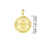 Sigil of the Archangel Raziel Solid Gold Pendant (Small) GPD5485