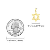 Star of David 14K Yellow Gold Pendant GPD5503