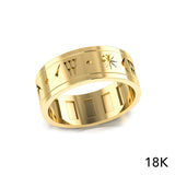 Steve Miller Inanna or Ishtar Goddess Yellow Gold Spinner Ring GRI2159
