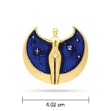 Oberon Zell Astra Star Goddess Pendant with Enamel GTP3198