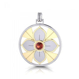 Symbol Of Femininity Silver and Gold Pendant by Sibylle Grummes Unruh MPD1240