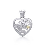 Heart Steampunk Sterling Silver Pendant MPD3871