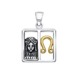 Leo Zodiac Symbol Silver Pendant MPD918