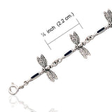 Dragonfly Link Silver Bracelet TBG704 - Jewelry