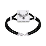 Fiery Phoenix Leather Cord Bracelet TBL195 - Jewelry