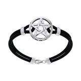 Pentacle Leather Cord Bracelet TBL199