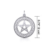 Celtic & Pentacle Sterling Silver Charm TC122