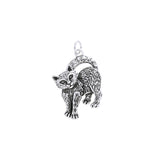 Silver Kitty Charm TCM086