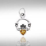 Silver Celtic Claddagh Birthstone Charm TCM274 - Jewelry