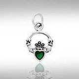 Silver Celtic Claddagh Birthstone Charm TCM274 - Jewelry