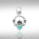 Silver Celtic Claddagh Birthstone Charm TCM274 - Jewelry